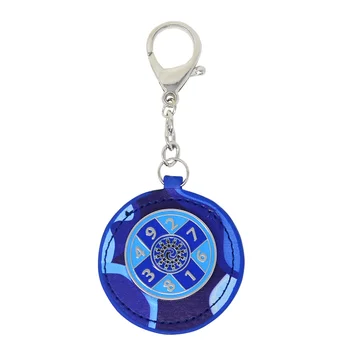 El Feng Shui Azul Suma de Diez Zodiaco Colgante Redondo Amuleto Llavero