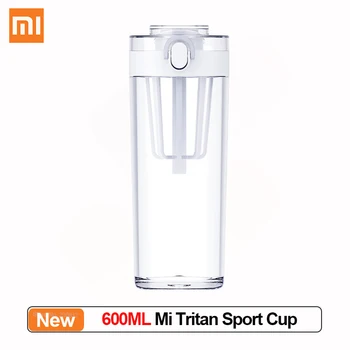 Xiaomi Mijia Tritan Deportes de la Copa Oculto Té Filtro de Viaje Reutilizables 600ML Engrosado al aire libre Portátil de Taza de Agua