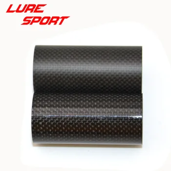LureSport 3pcs 1K de tejido de carbono del tubo de carbono en blanco Varilla componente de fortalecimiento de Polo de Reparación de BRICOLAJE Accesorios