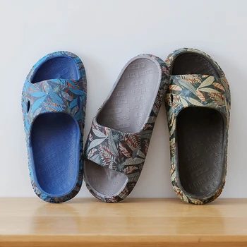 2021 Verano Nuevos Hombres de Tendencia de Zapatillas antideslizante de EVA Masaje Hogar Sandalias Transpirable Zapatos de Playa Peep Toe Cómodos los Zapatos de los Hombres