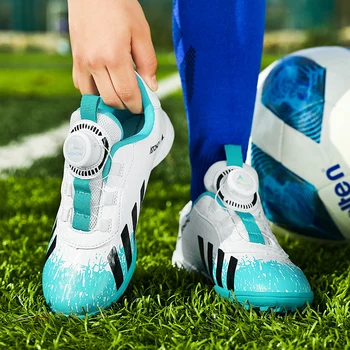 Nuevos Zapatos del Fútbol de los Niños Niños Niñas TF Botas de Fútbol de Fútbol de Entrenamiento de la Escuela de los Niños del Campus de Zapatillas de deporte de Tamaño 31-39