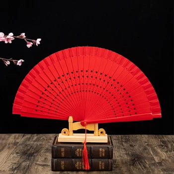 Vintage Plegable de Madera abanico Chino de Baile al Estilo del Ventilador Japonés Decoración de la Habitación de la Casa y la Decoración de la Fiesta de Regalos