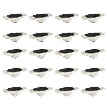 20pcs Gabinete Cajón de 360 Grados de Rotación de las Ruedas Giratorias Giratorias Basura Puede Auto-Adhesivo de los Rodillos de la Caja de Almacenamiento de la Polea de Muebles Pequeños