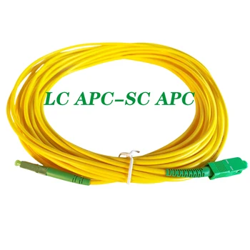 SC/APC, LC/APC 1m 3m 5m 10m 15m de Fibra Óptica Patch Cable de 2.0 mm Óptica Monomodo Cable SM SX Simplex de Fibra Óptica Puente de FTTH