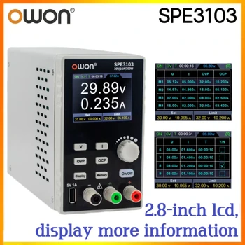 OWON SPE3103 SPE6103 Directo Programables de Suministro Digital Regulador de Voltaje Interruptor de 2.8