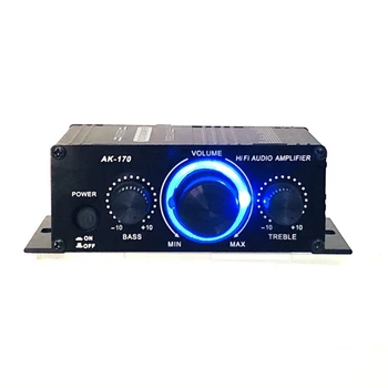 Amplificador de potencia de Radio Fm Mini Amplificador de 400W Mini Hifi de alta fidelidad de Audio Amplificador de Potencia Audio Amplificador Ak170 Amplificador de Audio