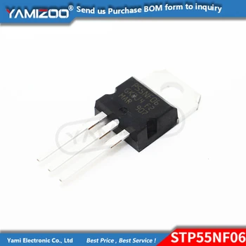 100PCS STP55NF06 A-220 P55NF06 TO220 55NF06 nuevo transistor MOS FET