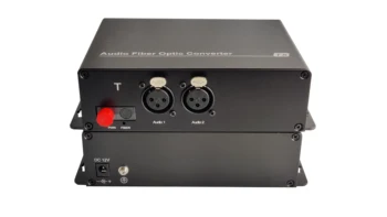 HO-ENLACE de alta calidad de audio XLR de la fibra óptica, transmisor y receptor