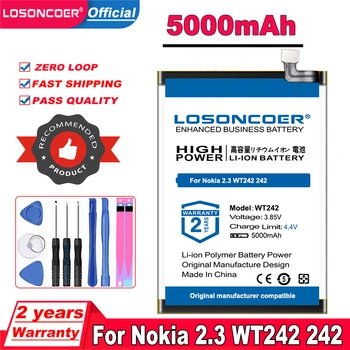LOSONCOER parte Superior de la Marca 100% Nuevo WT242 5000mAh de la Batería Para Nokia 2.3 WT242 242 de la Batería del Teléfono Móvil
