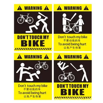 La bicicleta no Mover Mi Bicicleta etiqueta de Advertencia de cuadro de Bicicleta de Montaña Decorativa Decal PVC de la prenda Impermeable etiqueta Engomada de Ciclismo de Accesorios para Automóviles