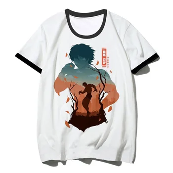 baki Camiseta de los hombres de manga streetwear gráfico superior masculino de la década de 2000 diseñador de ropa y2k