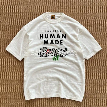 Nueva Humanos Tigre de Impresión de Camiseta de los Hombres de las Mujeres 1:1 la Mejor Calidad de las ss Top Tees
