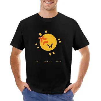 Logotipo de Isaías Lil Soleado Rashad Tour Camiseta Blusa camiseta de gran tamaño Corta t-shirt negro liso camisetas de los hombres