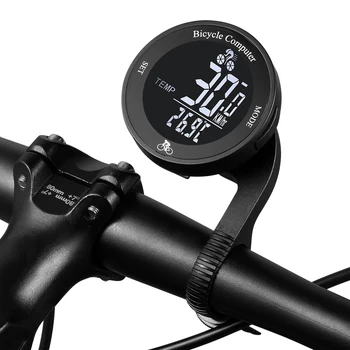 Inalámbrico de Ordenador de Bicicleta Impermeable de la Bicicleta Odómetro Funcional Multi de la Pantalla LCD Bicicleta Velocímetro de Bicicleta de Montaña de Speedo Medidor
