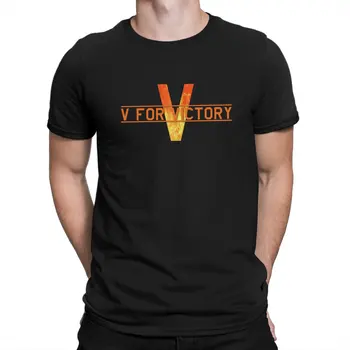 Campo De Batalla De Video Juego V4 Victoria - Firestorm Camiseta Gótica, Hombres Camisetas Ropa De Verano Harajuku Con Cuello Redondo De La Camiseta De La