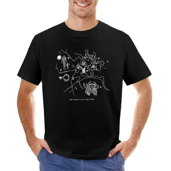 Twin Peaks -Cueva Mapa T-Shirt camisetas personalizadas camiseta corta para hombre de la ropa