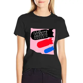 Wolfgang Amadeus Phoenix Camiseta Corta t-shirt T-shirt mujer kawaii ropa rolling stones camisetas para las Mujeres