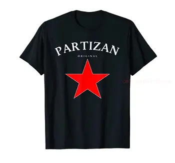 100% Algodón Partizan Estrella Roja de Serbia, Belgrado, Serbia Belgrado T-Shirt HOMBRES MUJERES UNISEX Camisetas Talla S-6XL