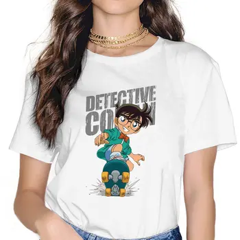 El Anime De Detective Conan Patineta Camiseta Gráfica Chica Tops De Moda Vintage De Ropa De Verano De Fibra De Harajuku Camiseta