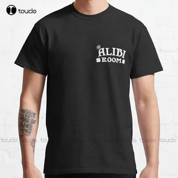 Coartada - Desvergonzado La Coartada Negro Clásico T-Shirt para Hombres Novedad Camisetas Personalizadas Aldult Adolescente Unisex Digital de la Impresión de la Camiseta