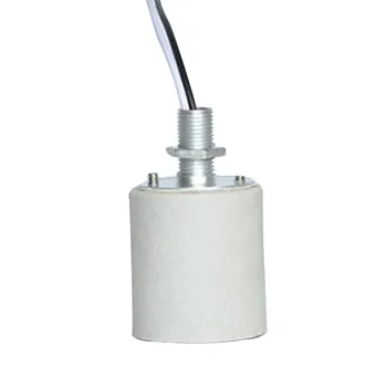 Resistente al calor Decoración Para Bombilla Adaptador de Base de la Lámpara Con Cable de Luz del LED Uso en el Hogar de Cerámica Tornillo Fácil de Instalar Duradera Titular