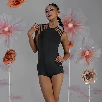 Diseño sin mangas Mujer latina de Baile Traje para las Mujeres Vestido de la Competencia de baile de Salón de Baile Traje W23C254