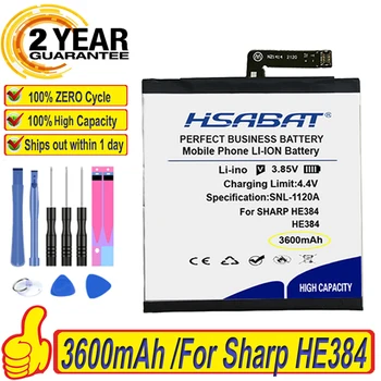 La parte superior de la Marca 100% Nuevo de 3600mAh HE384 de la Batería para Sharp HE384 384 1ICP5/64/87 Pilas + herramientas gratuitas