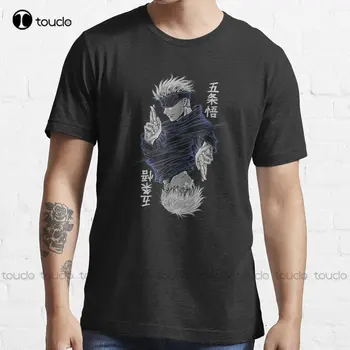 Gojos Divertido Satoru Jujutsu Kaisen T-Shirt Personalizada Aldult Adolescente Unisex Digital De Impresión De Camisetas Divertido De Arte De La Calle De Dibujos Animados Camiseta