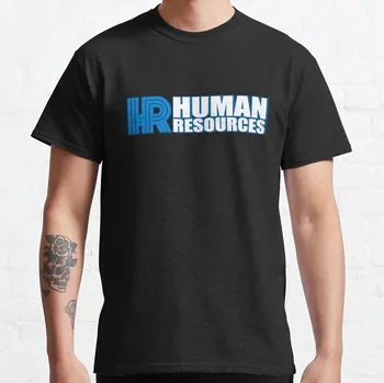 De los recursos humanos logo T-Shirt negro liso camisetas de los hombres t-camisas de hombre para hombre camisetas con estampados grandes y altas