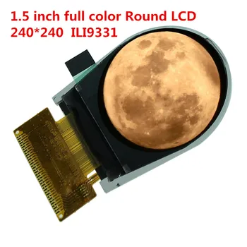 1,5 pulgadas de Círculo completo de color TFT LCD de pantalla ILI9331 controlador de 240x240 36 Pin Soldado 8080 8/9/16/18 No necesita conector