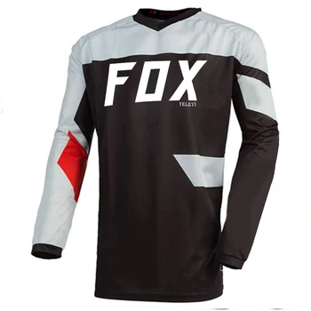 Enduro MTB Ciclismo Manga del Jersey de Ciclismo de Descenso de la Camisa de la Camiseta de Motocross camiseta Mx Bicicleta de Montaña de Ropa FOX TELEYI