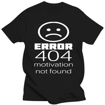 Mens T-Shirt de ERROR 404 - shirt 100% Algodón-Negro