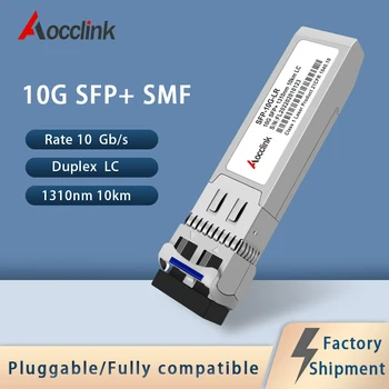 10G SFP+ LR 1310nm el 10KM Gigabit Módulo Óptico; para Conmutadores Ethernet; Dúplex LC Compatible con Huawei, Cisco, Mikrotik