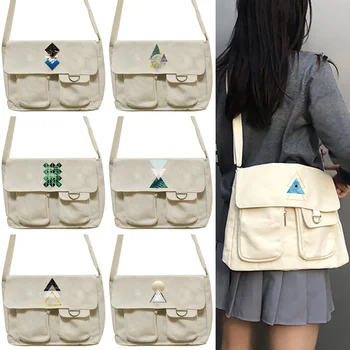 Nuevo Japonés Harajuku Crossbody Bolsas para las Mujeres jóvenes de la secundaria Bolsa de Mensajero de Patchwork Bolsos de la Escuela de Hombro la mochila de Forma