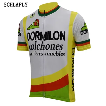 tour españa 1985 maillot de manga corta clásico de verano bike wear jersey road jersey ropa de bicicletas ropa schlafly