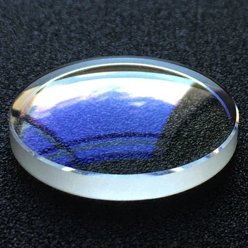 Partes Para Seiko Reemplazo del Vidrio de Reloj SKX013 Dobule cúpula 28*5.5 cristal de zafiro Con chaflán Azul Revestimiento AR mayorista