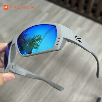 KAENON Polarizado Gafas de sol de Marco Cuadrado de Pesca Gafas de Sol del 11 de Colores lente Espejada Deporte al aire libre gafas de ciclismo