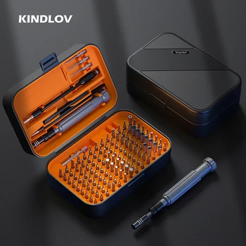 KINDLOV juego de destornilladores de Precisión Tornillo de Bits Con una Completa Caja de Almacenamiento de Combinacional Kits Multifuncional de Mantenimiento de las Herramientas de la Mano