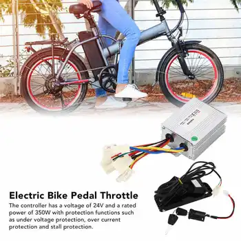 12-48V 250/350/500/800/1000W Triciclo Eléctrico Pedal del Acelerador Controlador Kit de Iones de Litio de la Bicicleta Pedal del Acelerador Conversión Conjunto