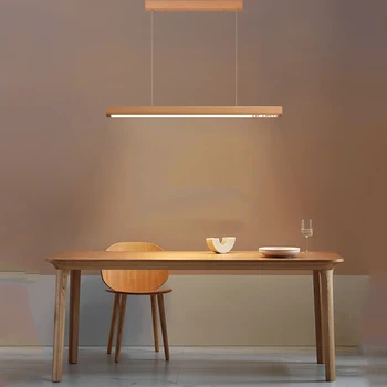 Nordic Wood lámpara Colgante para Mesa de Comedor Colgante lámpara de la Cocina de la Decoración de Techo Colgante de la Lámpara de Iluminación de Interiores
