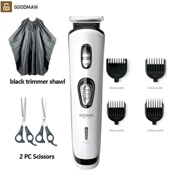 Youpin GOODMAN Eléctrico Clipper Pelo para los Hombres Profesionales Cheveux Trimmer USB Recargable de Haar de corte para los Hombres Adultos de Afeitar