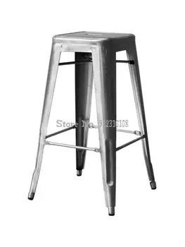 Nórdicos de hierro de estilo sencillo y moderno estilo industrial barra de metal silla mesa silla de la barra de la silla taburete alto taburete