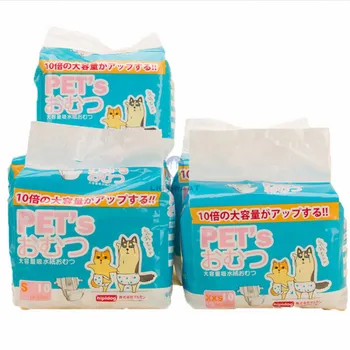 30PCS Super-absorbente Mascota Pañales a prueba de Fugas de Pañales de Algodón de la Ropa interior Desechable Salud del Perro Pantalones perra Fisiológicas Pantalón