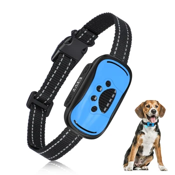 MASBRILL Perro Anti Ladridos Dispositivo USB Ultrasónico Eléctrico Perros Formación Collar de Perro Deje de Ladrar Vibración Anti Corteza Collar para Mascotas