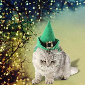Pet Sombrero De Halloween Navidad Traje De La Mascota Gato Gatito Tapa Parte De Cosplay Adorno 