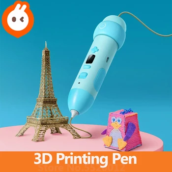 Xiaoxun la Impresión en 3D Pen PCL Colorido Dibujo de la Pluma de Carga USB LED Digital de la Pantalla de Dibujo de Graffiti de los Niños Juguetes Educativos