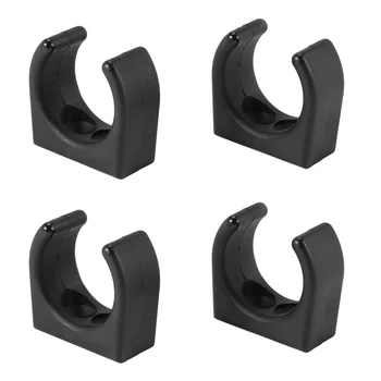 4 piezas de Nylon Escalera Clip Barco Gancho de Clip Para el Tamaño 1-1/4 Diámetro Por Conjunto de los rayos UV los Accesorios Marinos Yate Barco,Negro