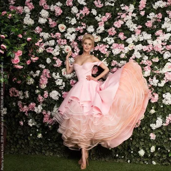 De Noche Formal, Rosa Plisado sin Mangas Largo de la Longitud del Piso vestido longo Novia 2018 Imagen Real de la madre de la novia