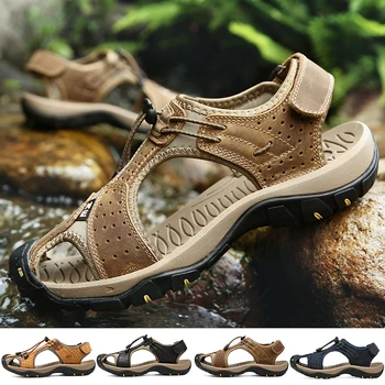 Verano Sandalias para Hombres 2023 Playa de Zapatos de los Hombres Transpirable Zapatillas Sandalias de Playa al aire libre Antideslizante Jardín Zuecos de Agua, Zapatillas de Hombre