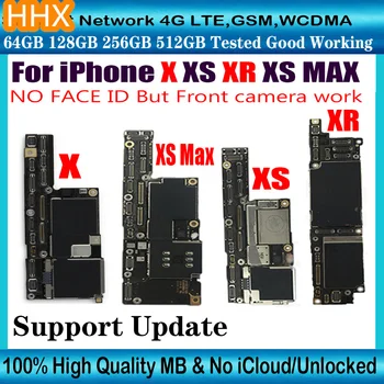 Original de la Placa base Para iPhone XR XS Max Motherboard 64GB 128GB 256GB Desbloqueado Lógica de Apoyo a la junta Actualización de IOS Para el iPhone X/XR MB
